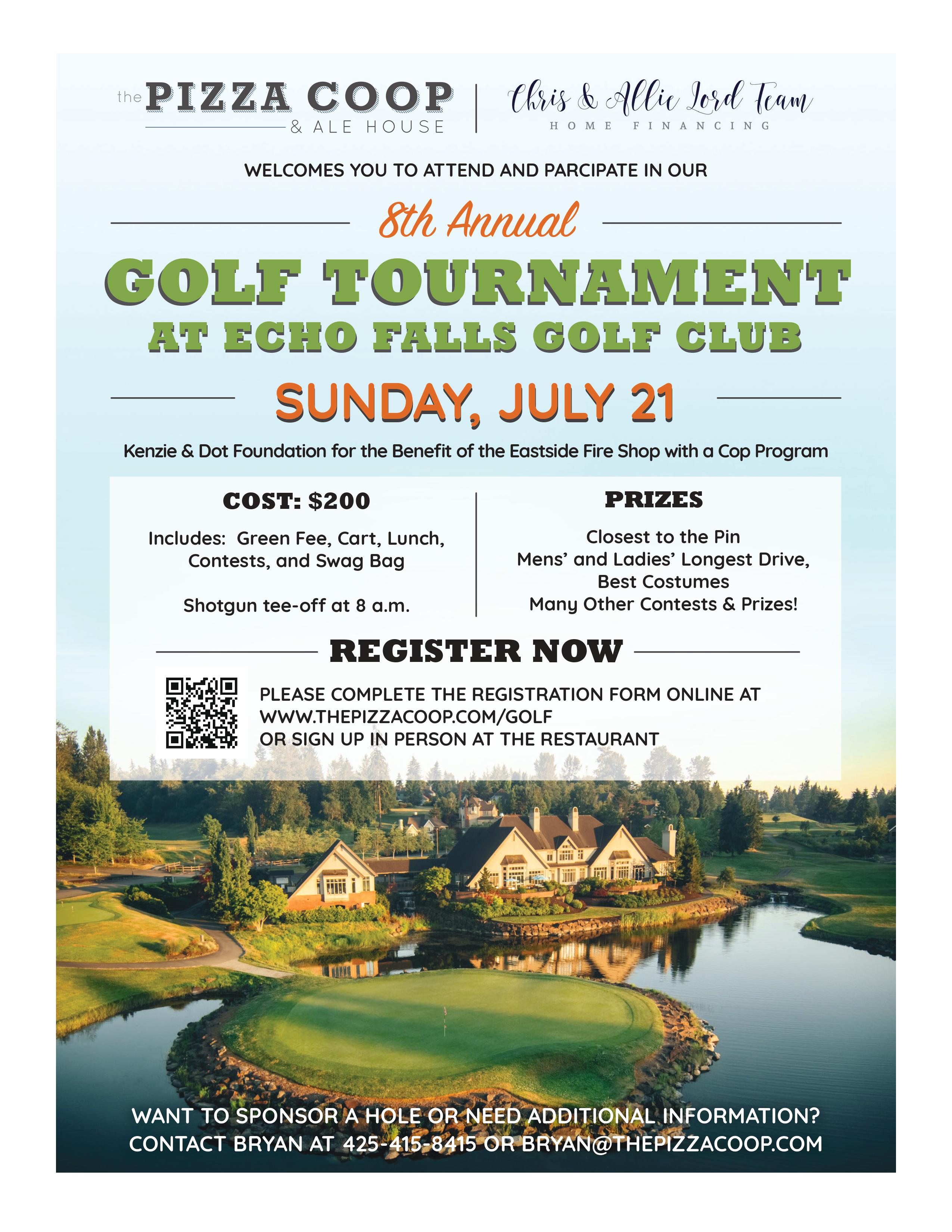 Golf Tournament Presenting Sponsor | The Pizza Coop & Ale House ...